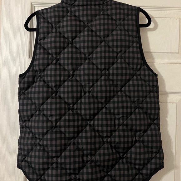 J. Crew Medium Gray and Black Vest with Gold Zipper - Picture 5 of 5